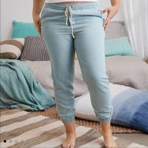 Aerie chambray joggers